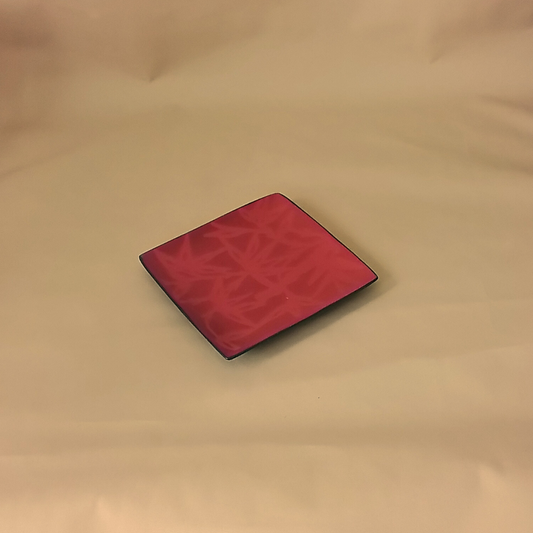 15cm Square Red Porcelain Serving Plate