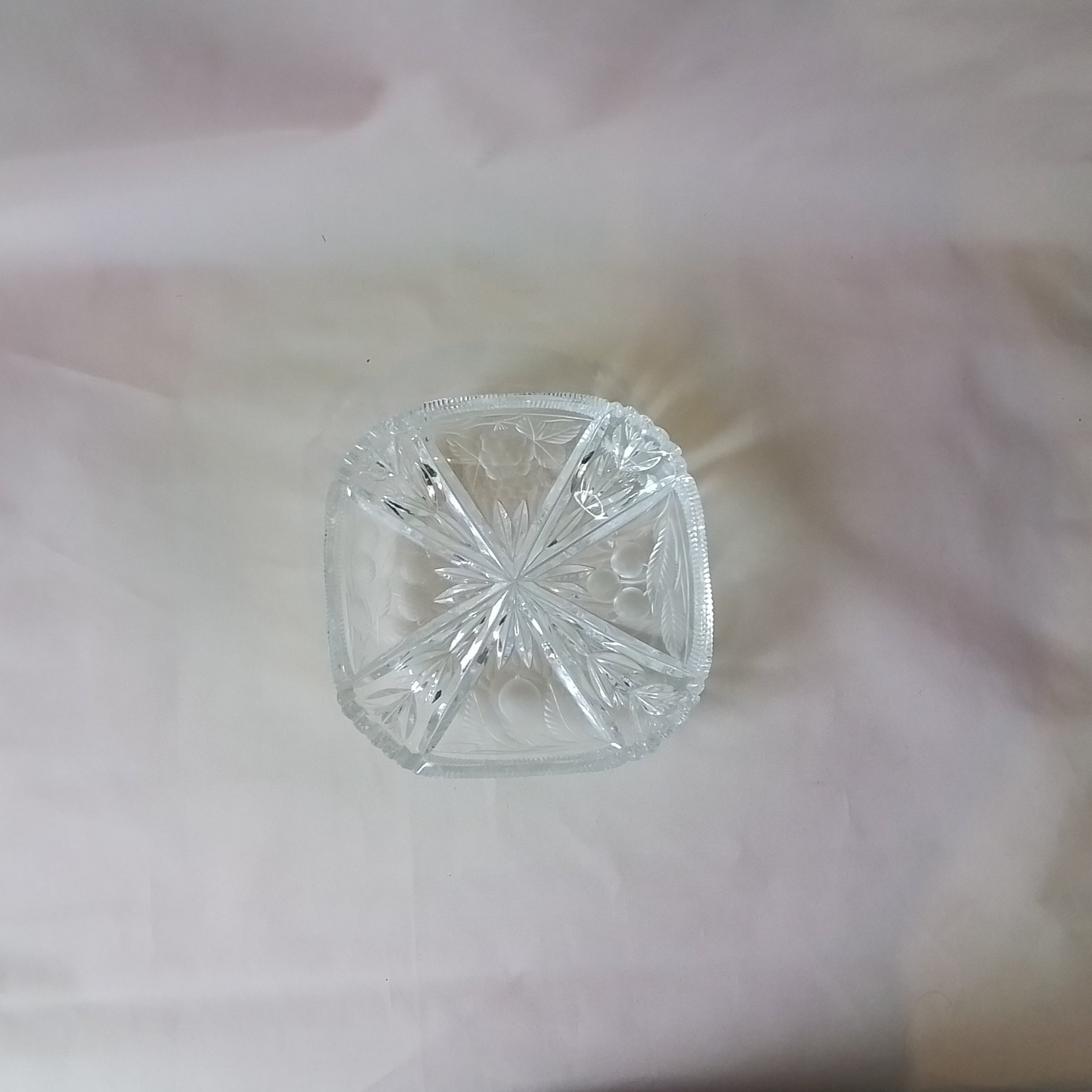 23cm Cut Glass Decor Bowl