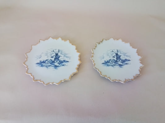 2 Decor Wall Hanging Plates 15cm