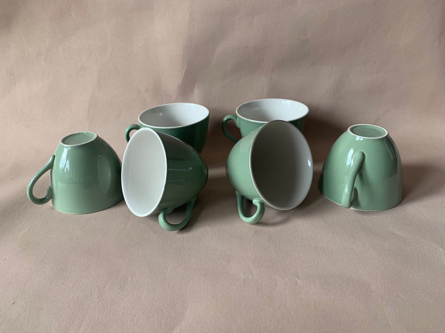 8pc Duck Egg Green Tea Set