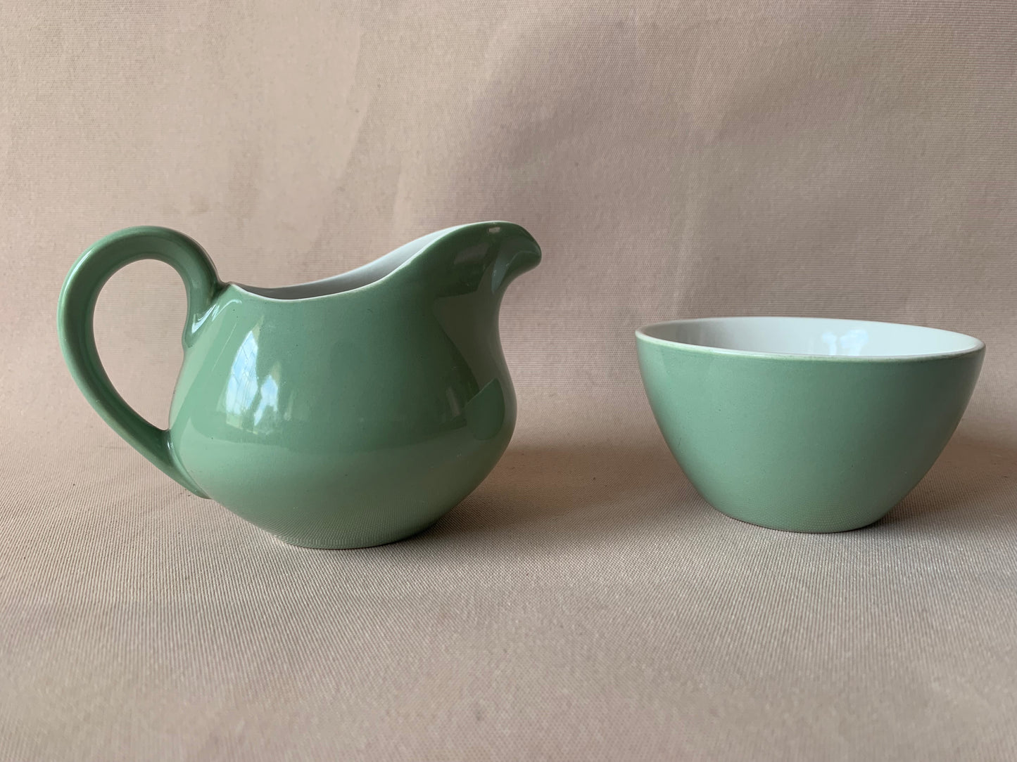 8pc Duck Egg Green Tea Set