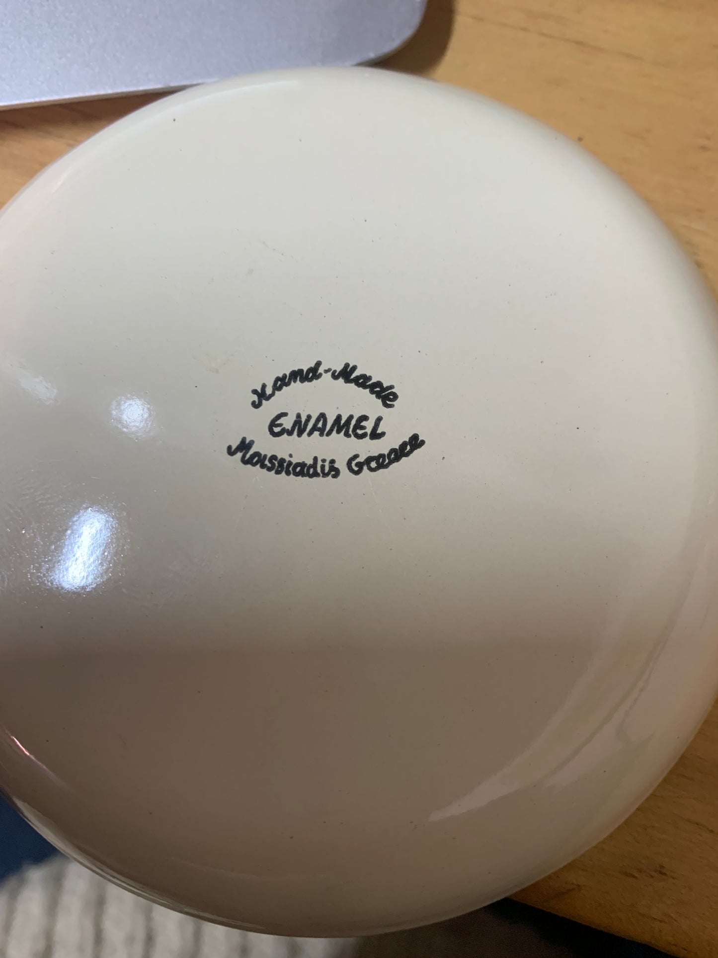 Hand Made Enamel Trinket Plate 10cm