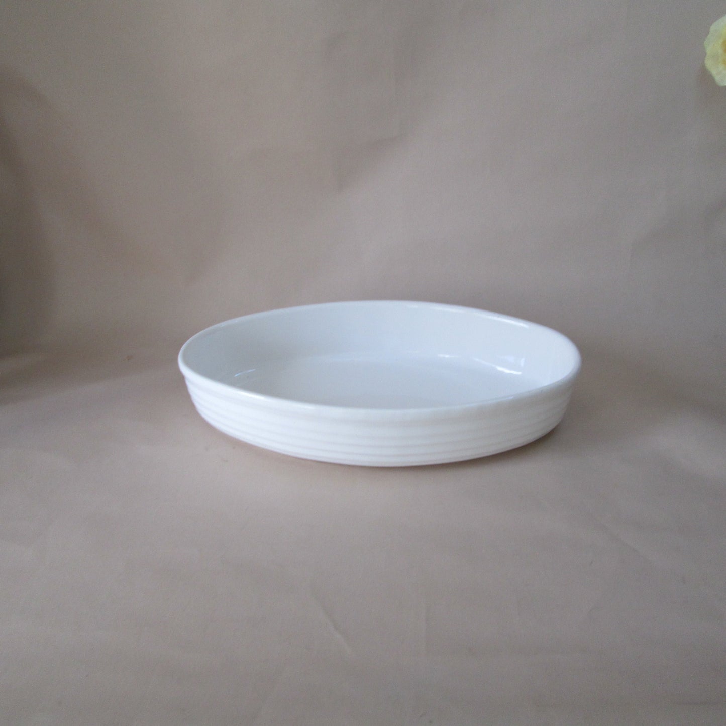 Large White Ceramic Oval Serving Dish