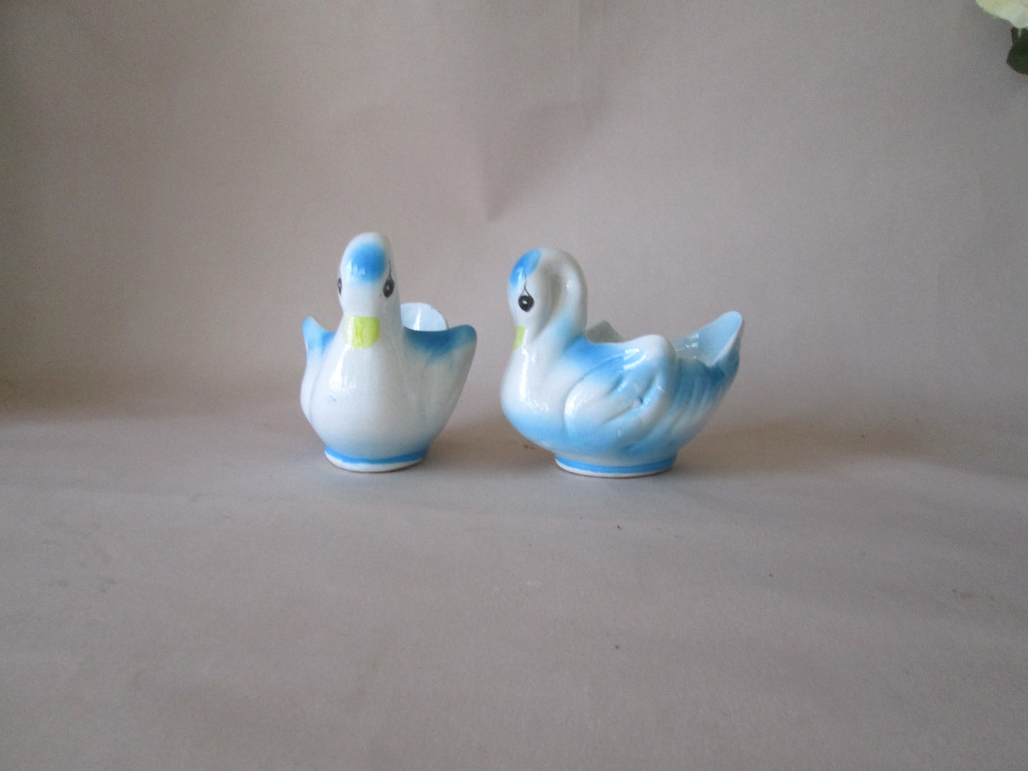 Pair of Ceramic Open Back Decor Ducks