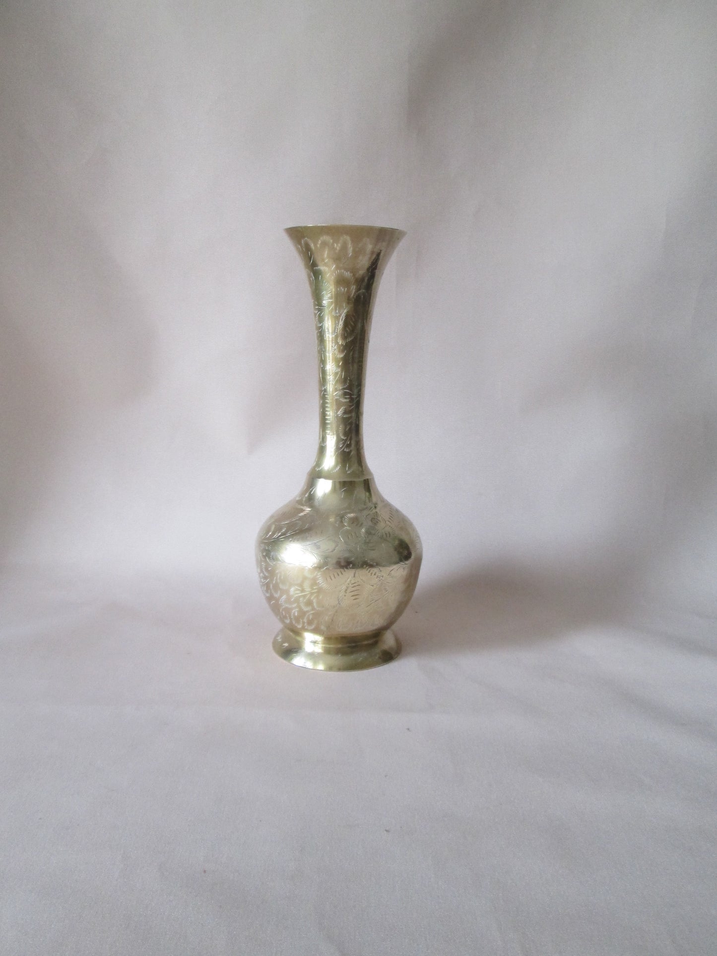 Vintage Brass Vase 30cm