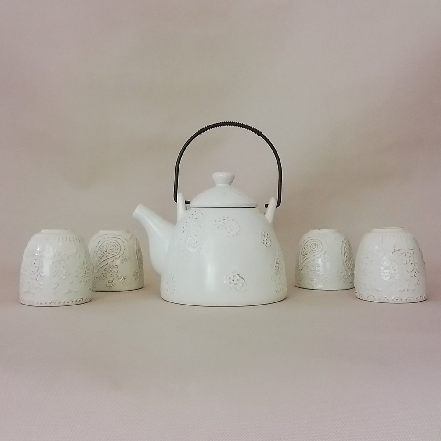 Japanese Style Tea Set with Serving Plates