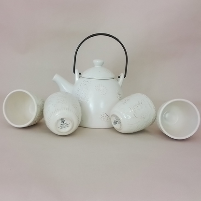 Japanese Style Tea Set with Serving Plates
