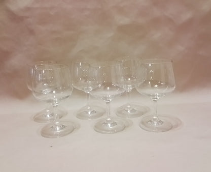 Set of 6 Crystal Dessert Glasses