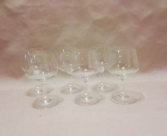 Set of 6 Crystal Dessert Glasses