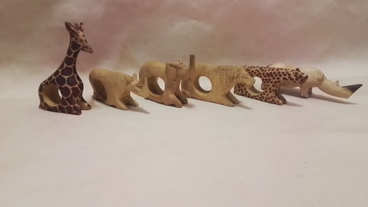 Big Five Wood Carved Napkin Rings