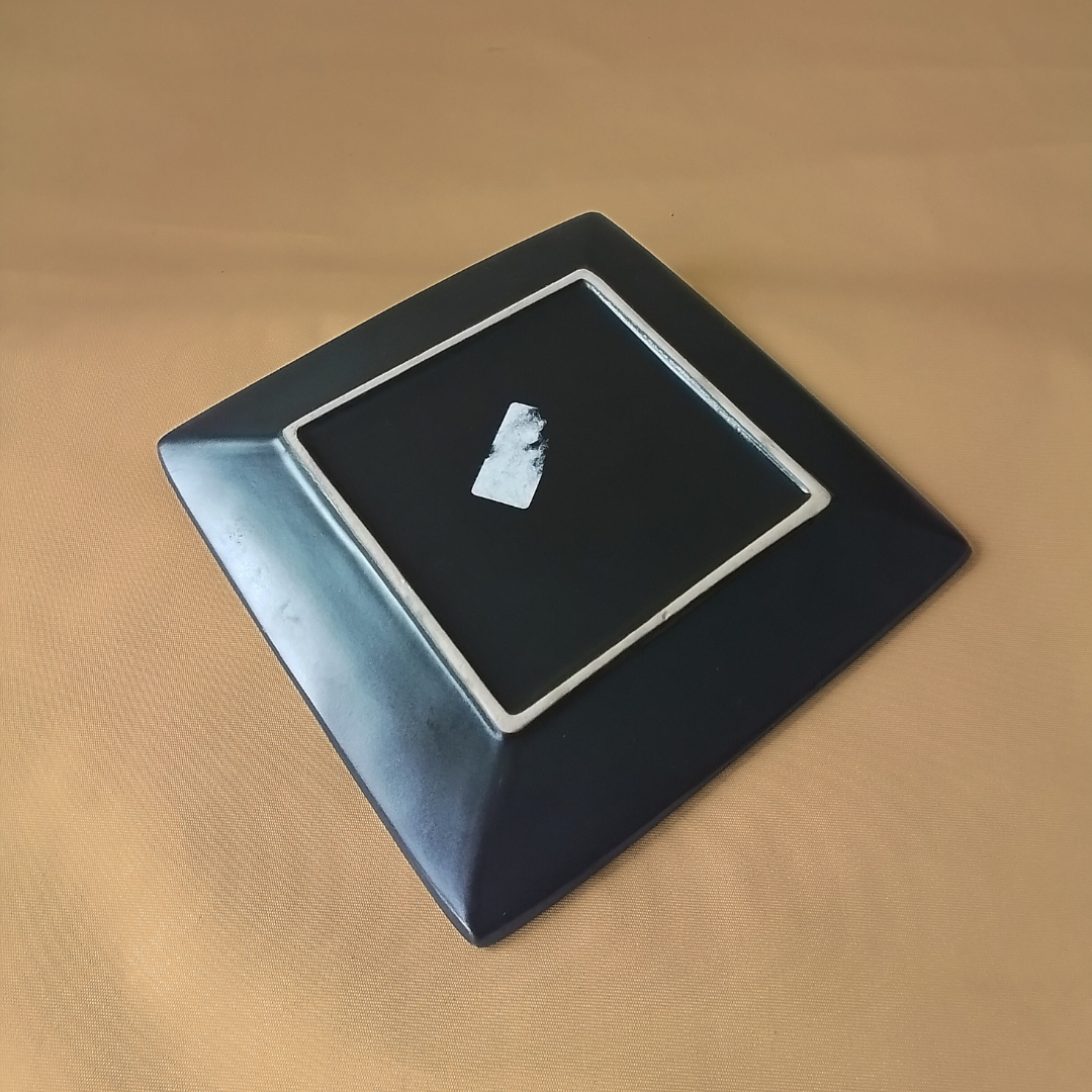 15cm Square Red Porcelain Serving Plate