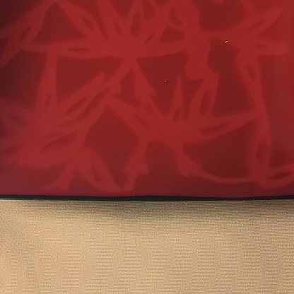 15cm Square Red Porcelain Serving Plate