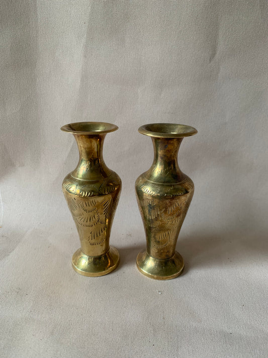 Vintage Brass Candle Holders
