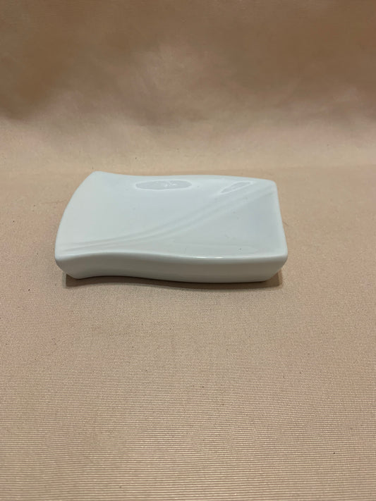 White Ceramic Soap Dish