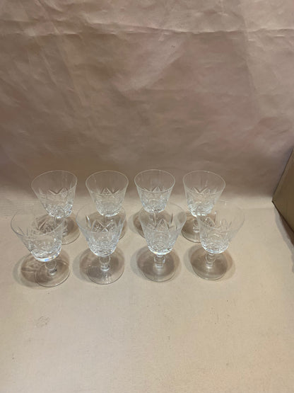 Set of 8 Crystal Glasses