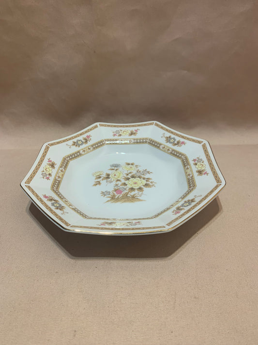 Mikasa Antoinette L6110 Eight-sided Octagon Rim  Deep Plate 22cm