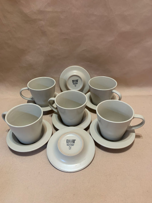 IKEA Stoneware Cup and Saucers