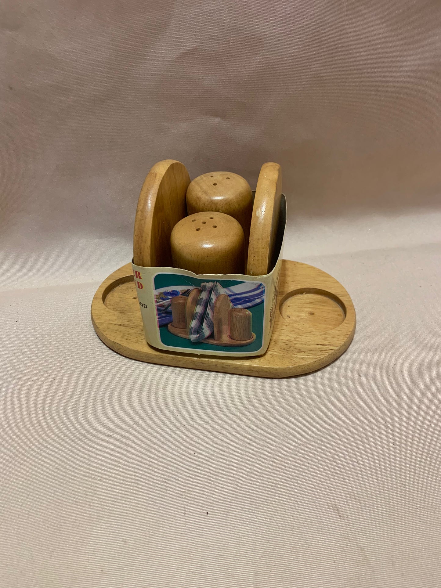 House of York Napkin Holder with Salt and Pepper Shaker Set