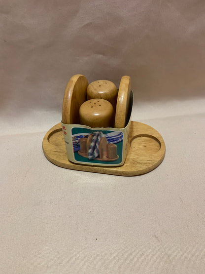 House of York Napkin Holder with Salt and Pepper Shaker Set