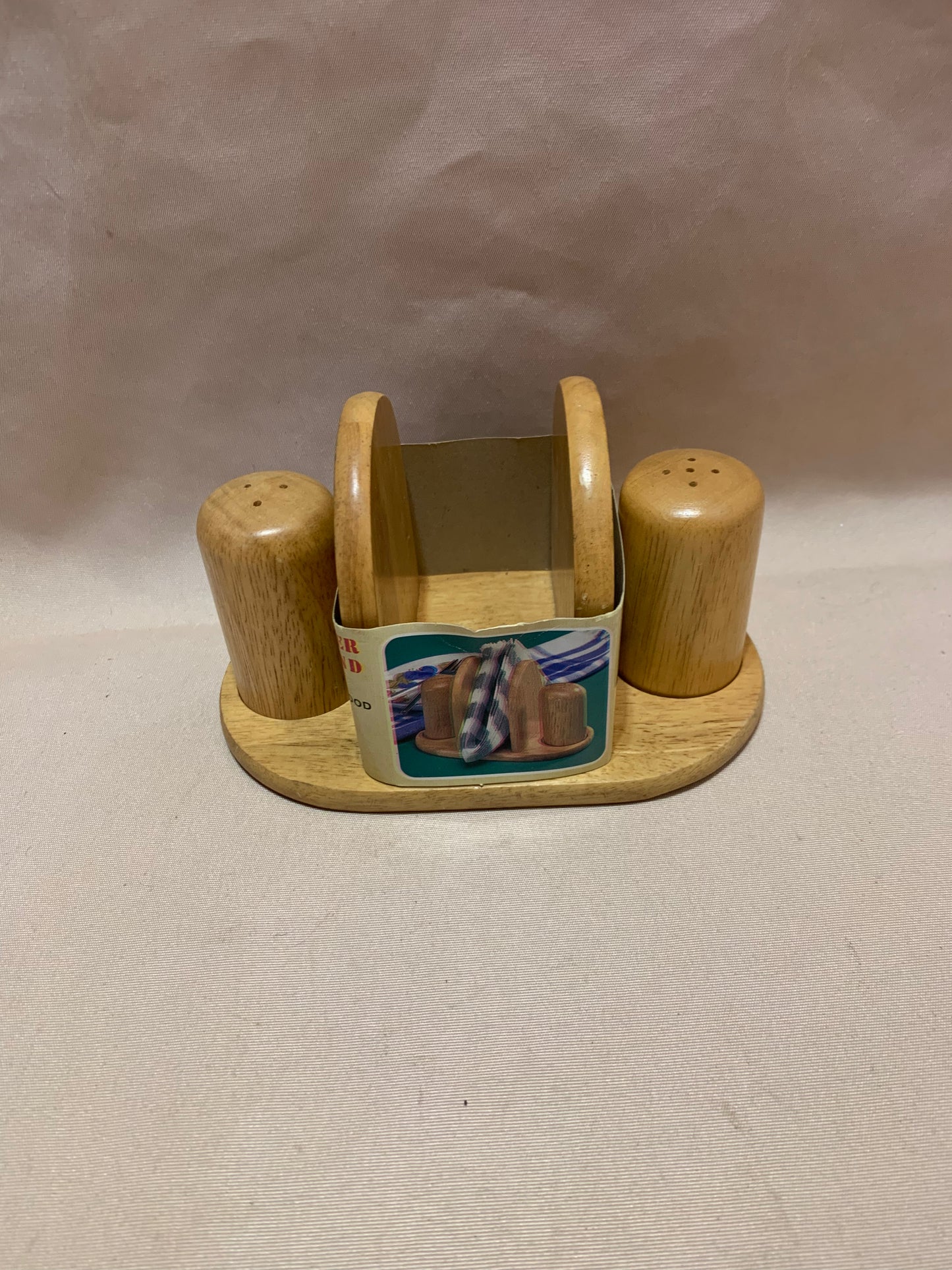 House of York Napkin Holder with Salt and Pepper Shaker Set