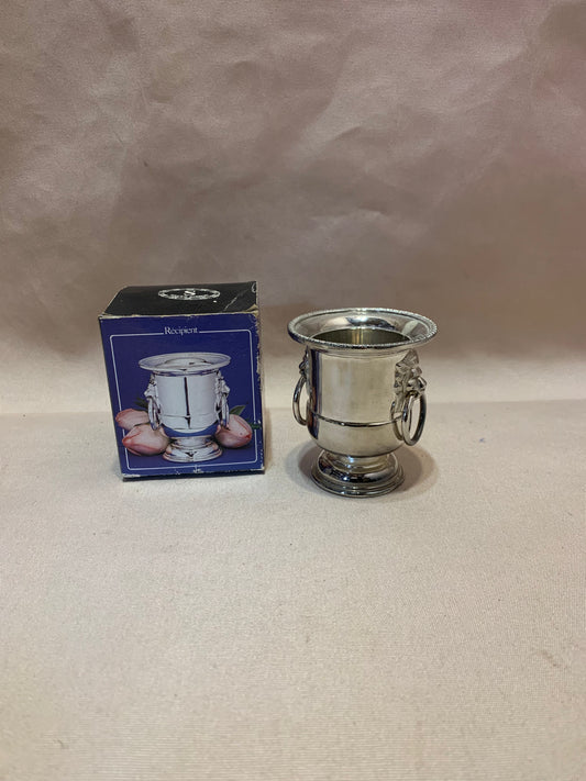 Vintage Silver Plated Miniature Wine Cooler