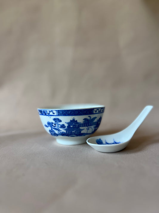 Chinese Bowl and Spoon Set