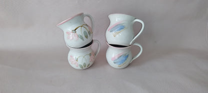 4 Stoneware Coffee Mugs