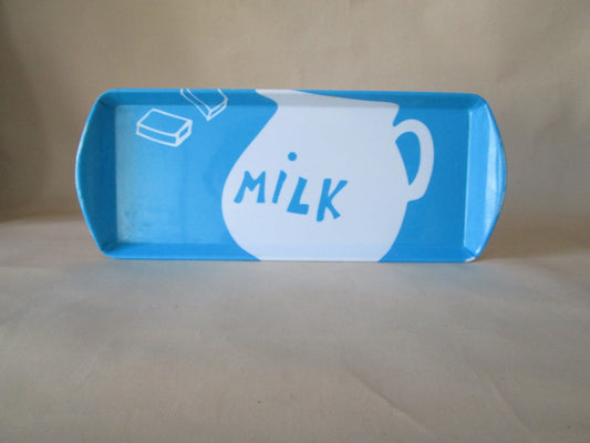 Melamine Serving Tray - Milk