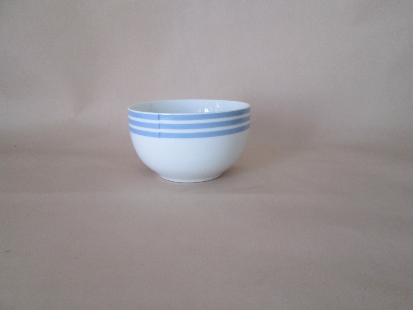 White with blue stripe 13cm Bowl