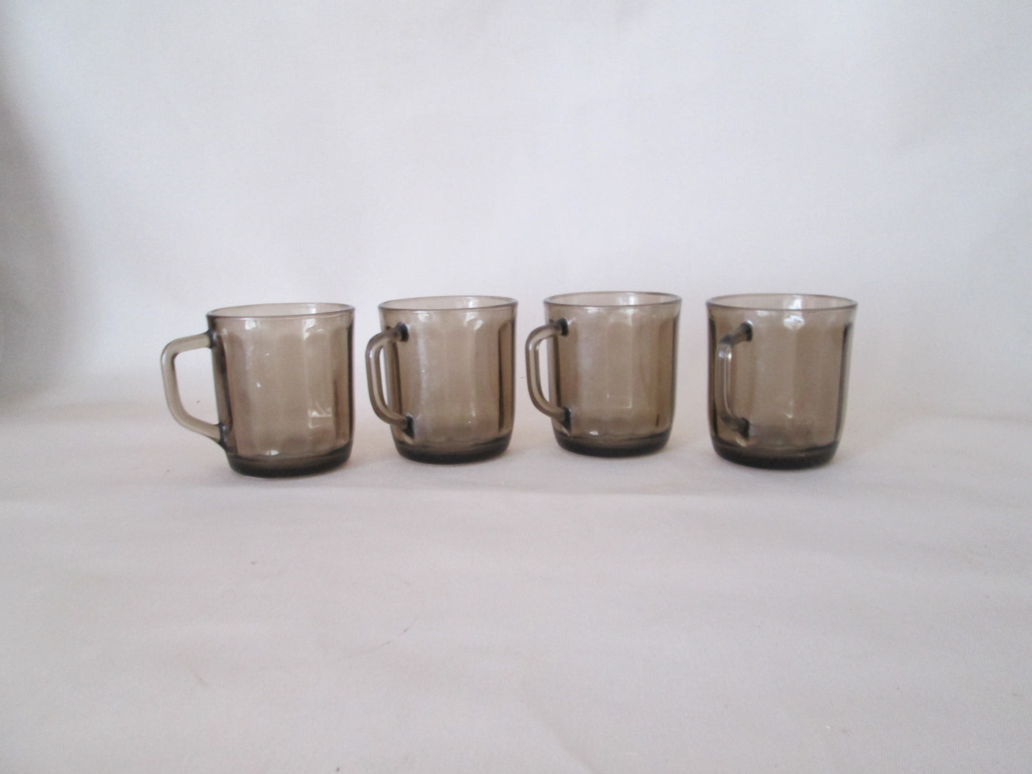 Set of 4 Smokey Coffee Mugs 250ml