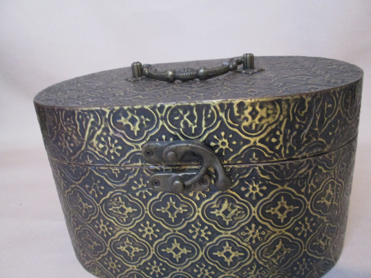 Wooden Oval Storage Box