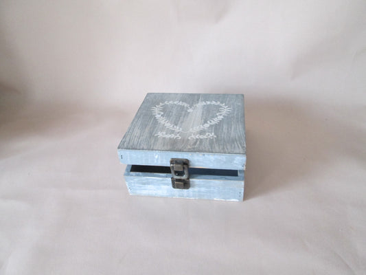 Grey Wooden Vintage Gift Box