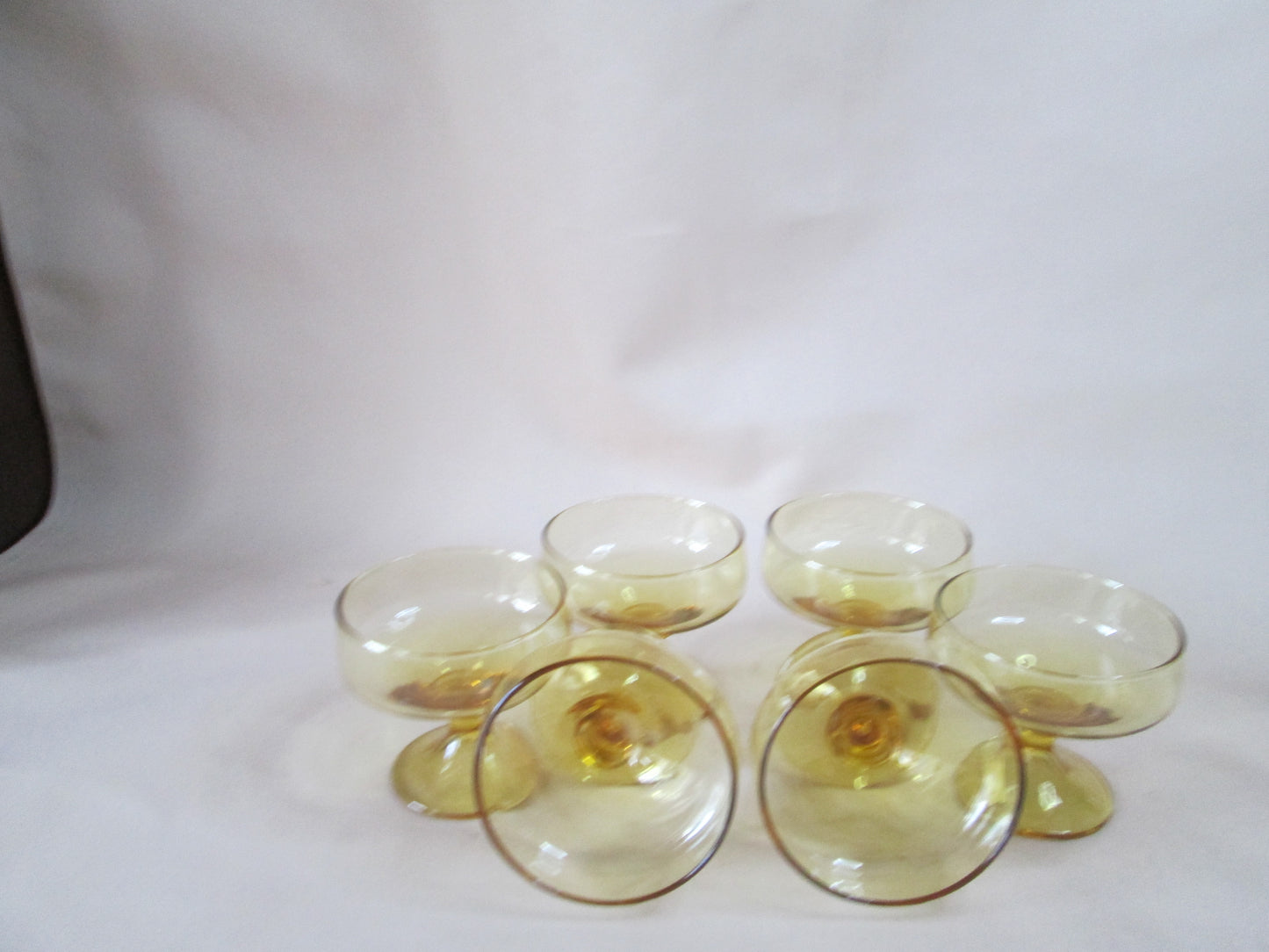 Golden Brown Dessert Glasses