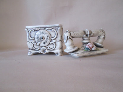 Italian Porcelain Telephone Trinket Holder