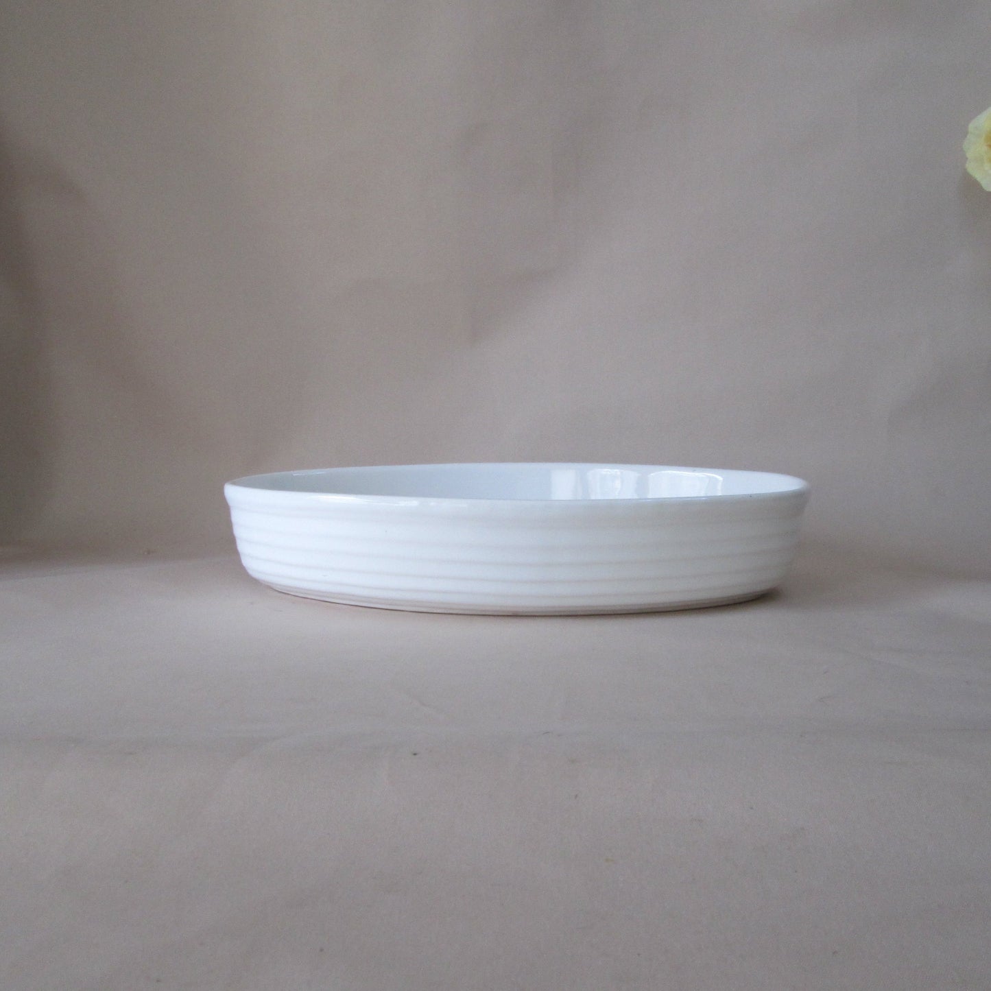 Large White Ceramic Oval Serving Dish