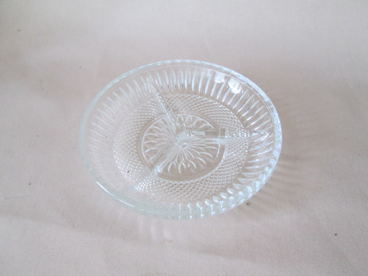 Cut Glass Snack Serving Dish 15cm