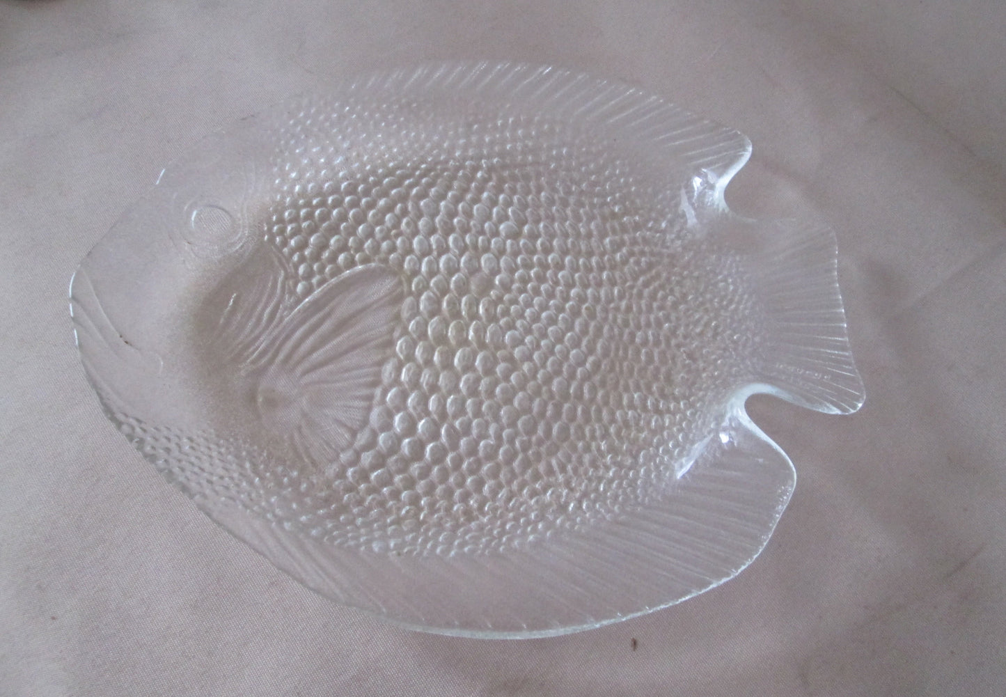 Glass Fish Serving Plate