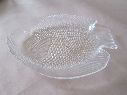 Glass Fish Serving Plate