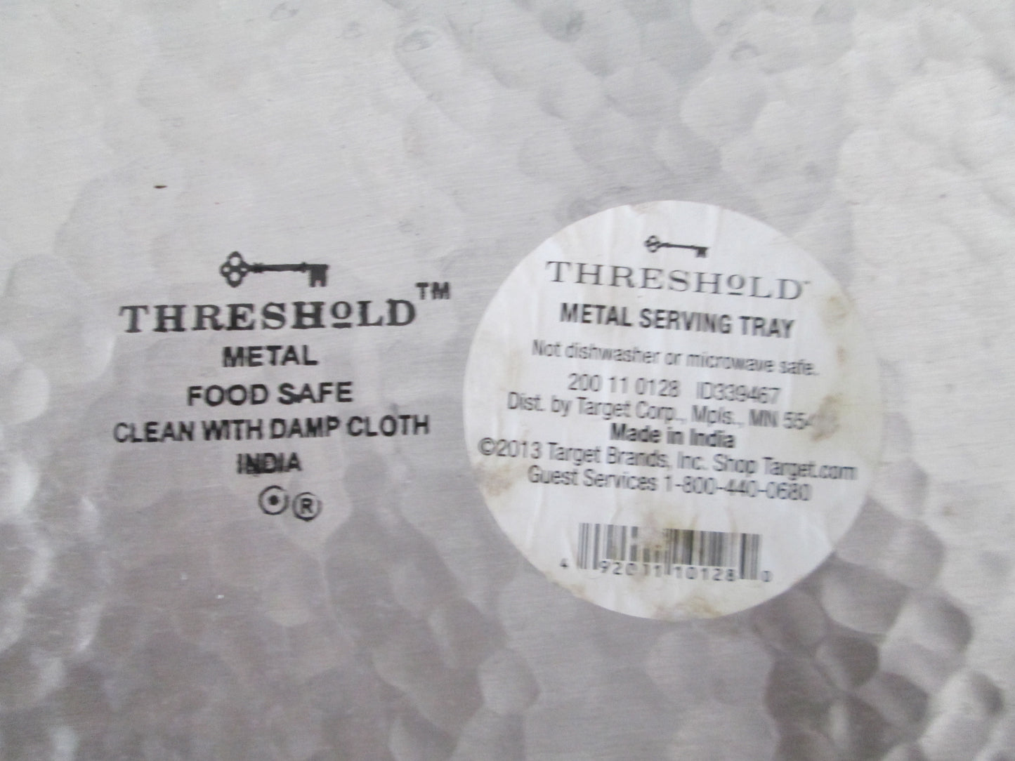 Threshold Indian Metal Serving Tray