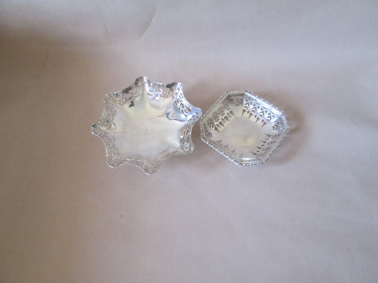Silver Plated Trinket Holders