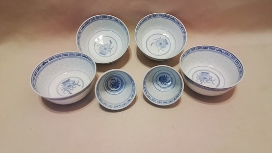 6pc Chinese Serving Bowls