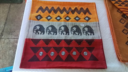 HandPainted 100% Cotton Scatter Cushion Covers(Ethnic Art)