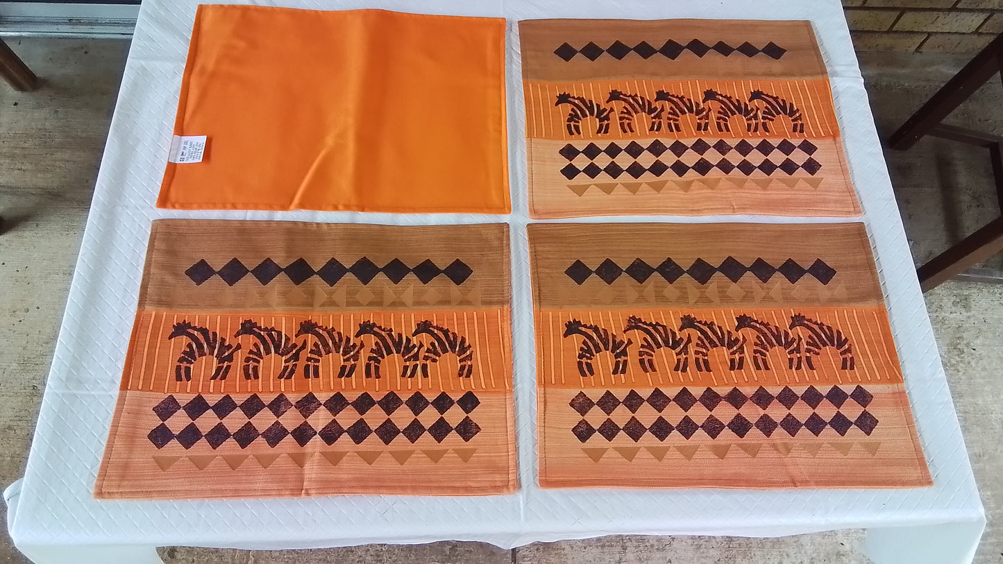 HandPainted 100% Cotton PlaceMats(Ethnic Art)