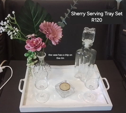 Sherry Decanter and Glass Set