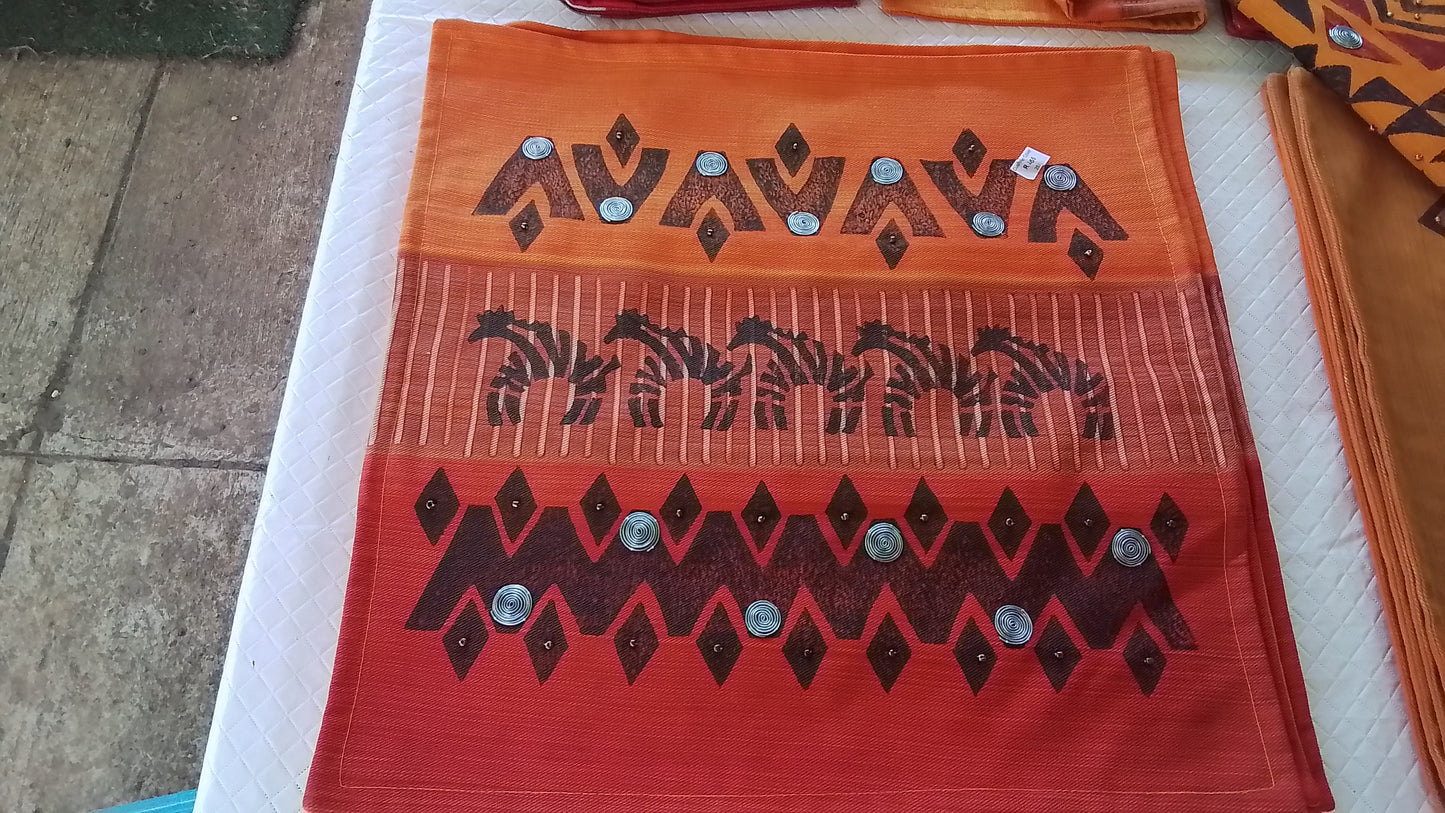 HandPainted 100% Cotton Scatter Cushion Covers(Ethnic Art)