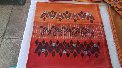 HandPainted 100% Cotton Scatter Cushion Covers(Ethnic Art)